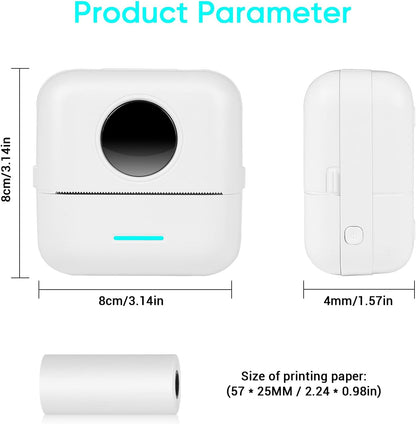 Mini Drukarka Fotograficzna Bluetooth