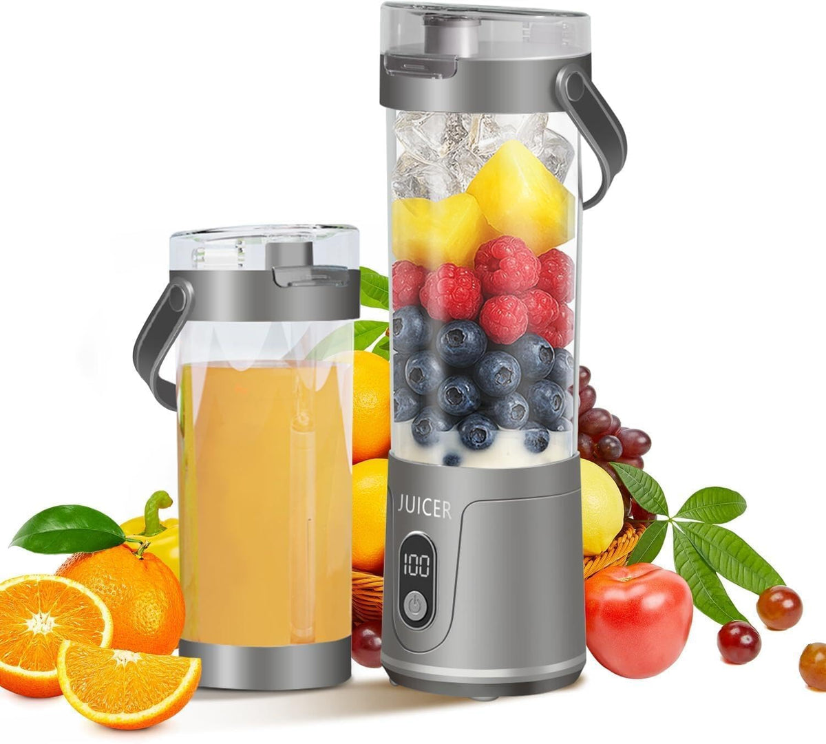 Blender Przenośny Smoothie 600 ml – Mocny, Bezprzewodowy, USB