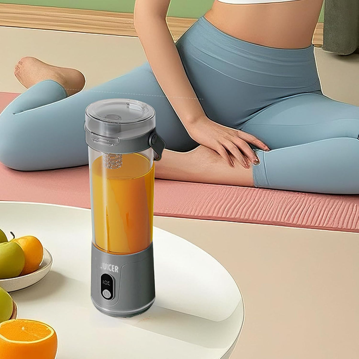 Blender Przenośny Smoothie 600 ml – Mocny, Bezprzewodowy, USB